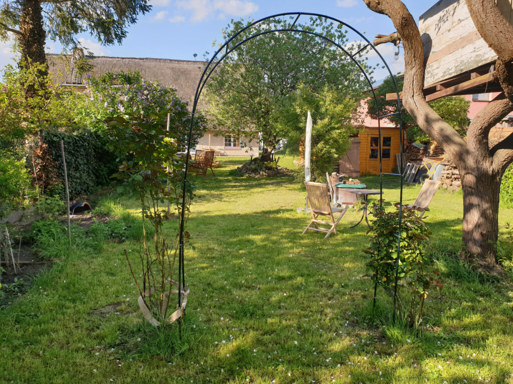 Gartenblick zum Haus