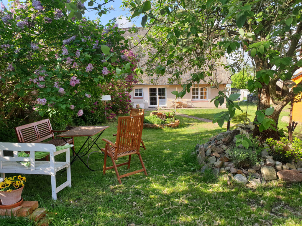 Gartenblick zum Haus