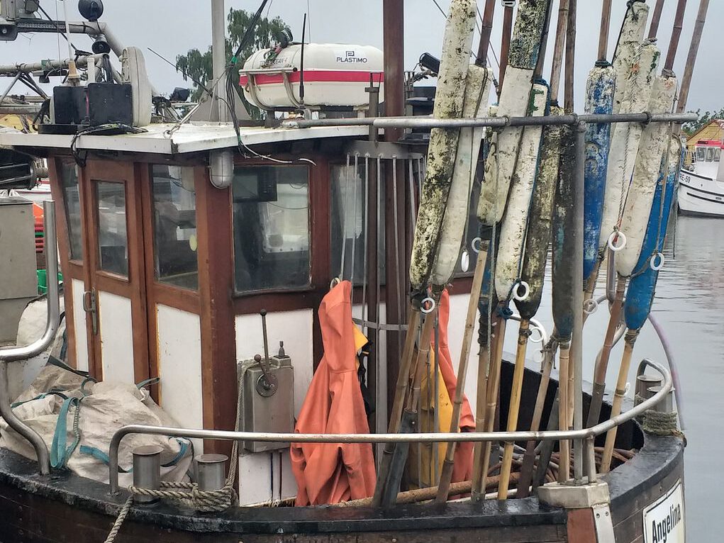 Kutter im Hafen Freest