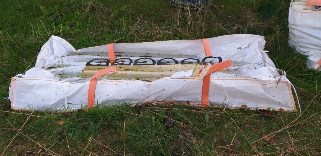 BigBag mit Asbestplatten