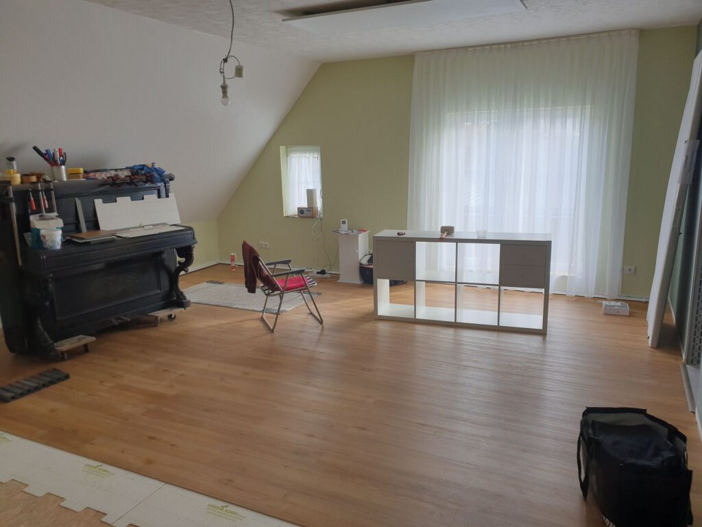Fußboden legen