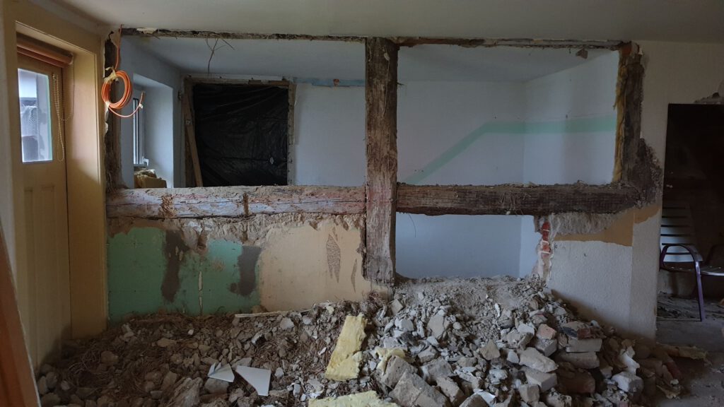 Küchenwand ist gefallen